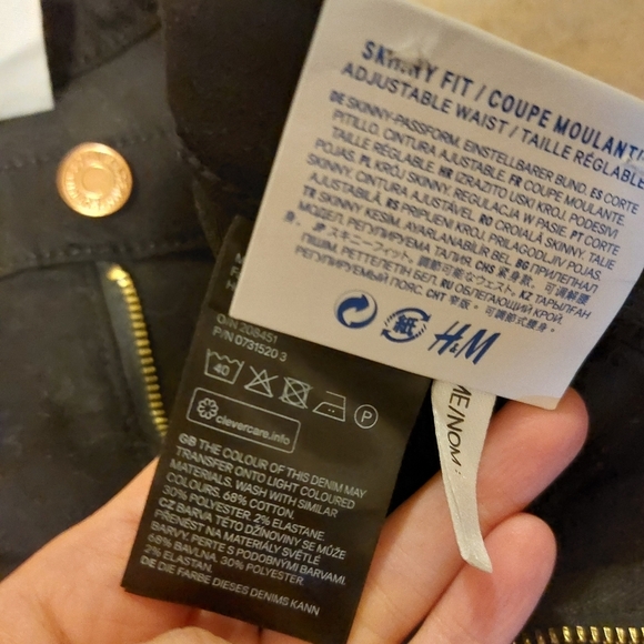 4/30$💚H&M black  jeans big kids 11-12Y nwt - Picture 3 of 6